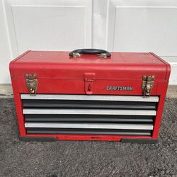 Vintage SEARS Craftsman Model (contact info removed)81 21” Three Drawer Toolbox USA 🇺🇸 Made