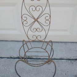 Plant Stand Metal Chair 