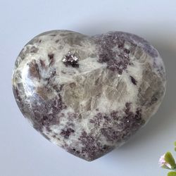 Natural Lepidolite Heart 💜