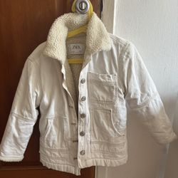  ZARA Kids Sherpa-Lined Jacket – Size 6 (116 cm)