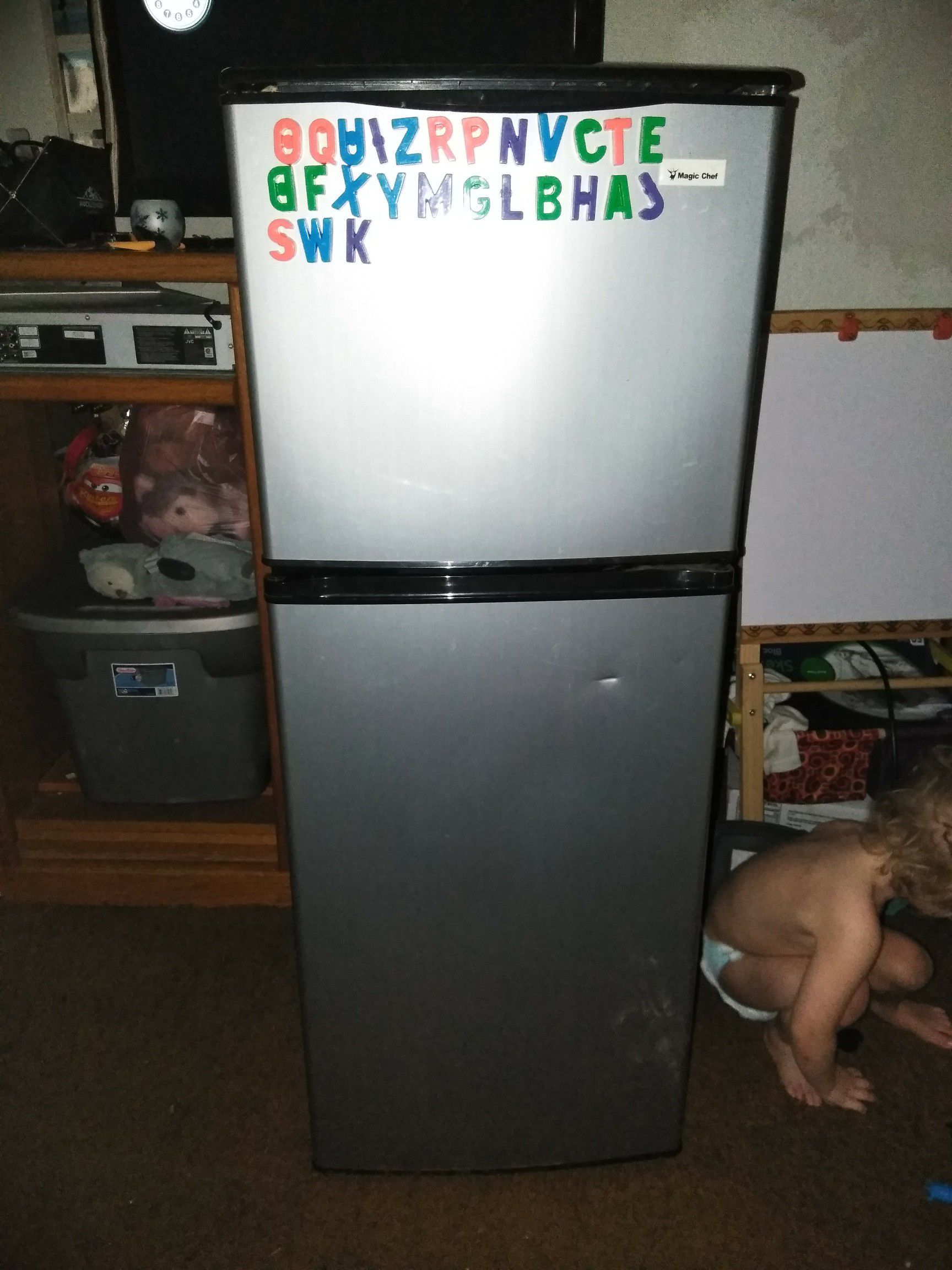 Mini fridge $ 100 works great .
