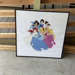 Framed Disney Princesses Print