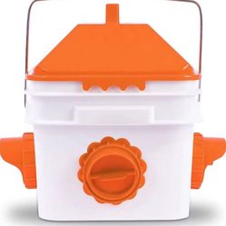 10 pounds Chicken Feeder with 4 Ports, Rainproof Poultry Feeder for Up to 10 Adult Chickens or 15 Chicks