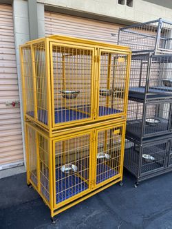Gold kennels set of 2