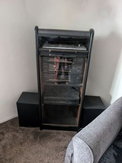 Old vintage stereo system