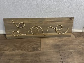 “Love” wall decor