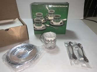 Maurice Duchin Silver-Plated Demitasse Set