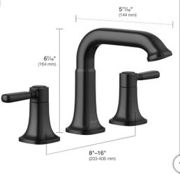 Kohler Terzet Widespread Bathroom Sink Faucet [1PREC34946-4D-2MB-AB]New