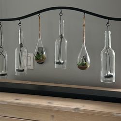 Metal And Glass Decor Piece