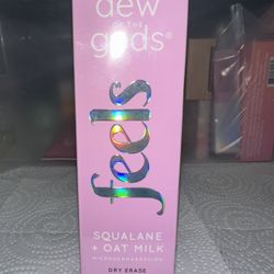 Dew of the gods squalane + oatmilk dry erase facial scrub