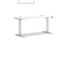 HON Electric Standing Desk w/ White Work Surface