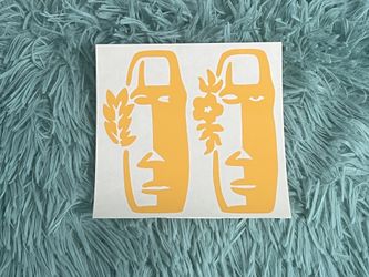 Tiki Couple Decal