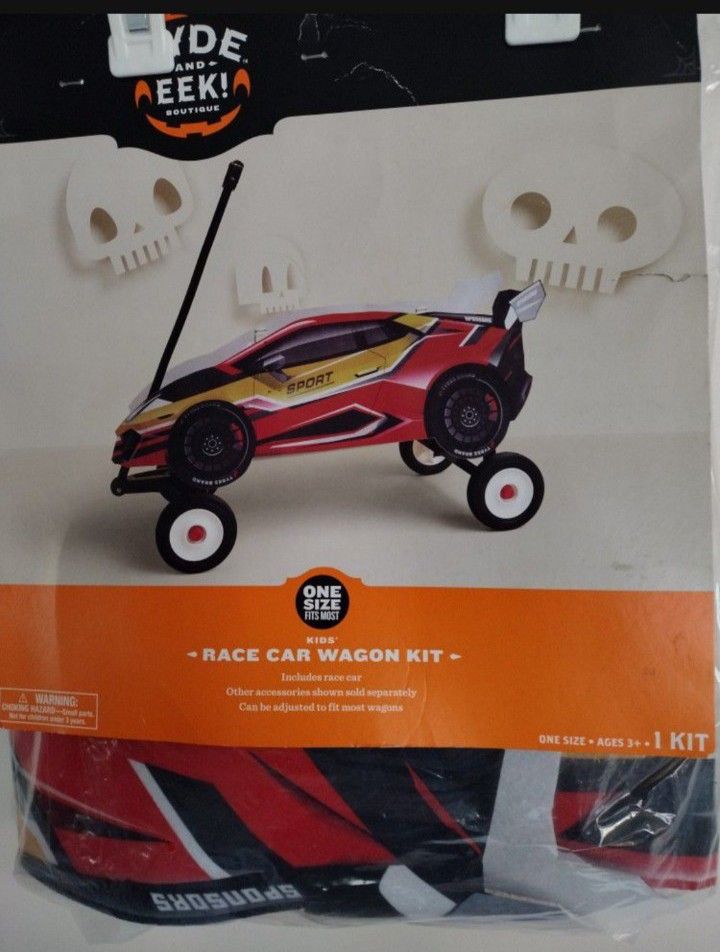 Brand New Halloween Race Car Wagon Kit One Size Fits Most $30 Pick Up Only In Bakersfield In The 93308 Area No Holds