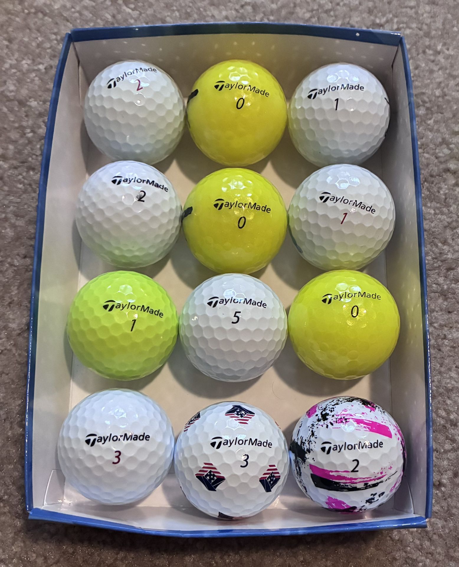 1 Dozen Of Taylormade Golf Balls