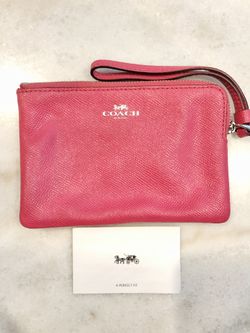 Pink Coach Wristlet