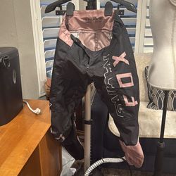 Girl dirt biking pants