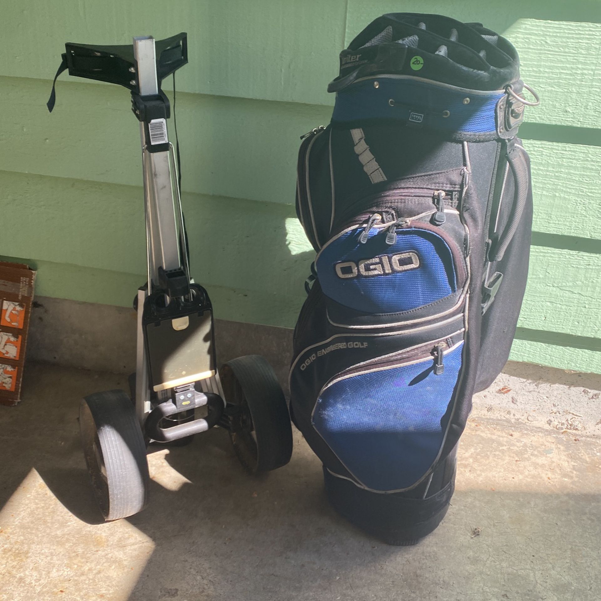 OGIO Golf Bag  And Golf Cart