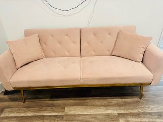 Velvet sofa bed