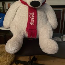 Large Coca-Cola Plush Bears 