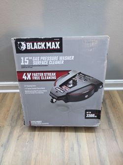 Black Max 15" Gas Pressure Washer Surface Cleaner (3300 PSI)