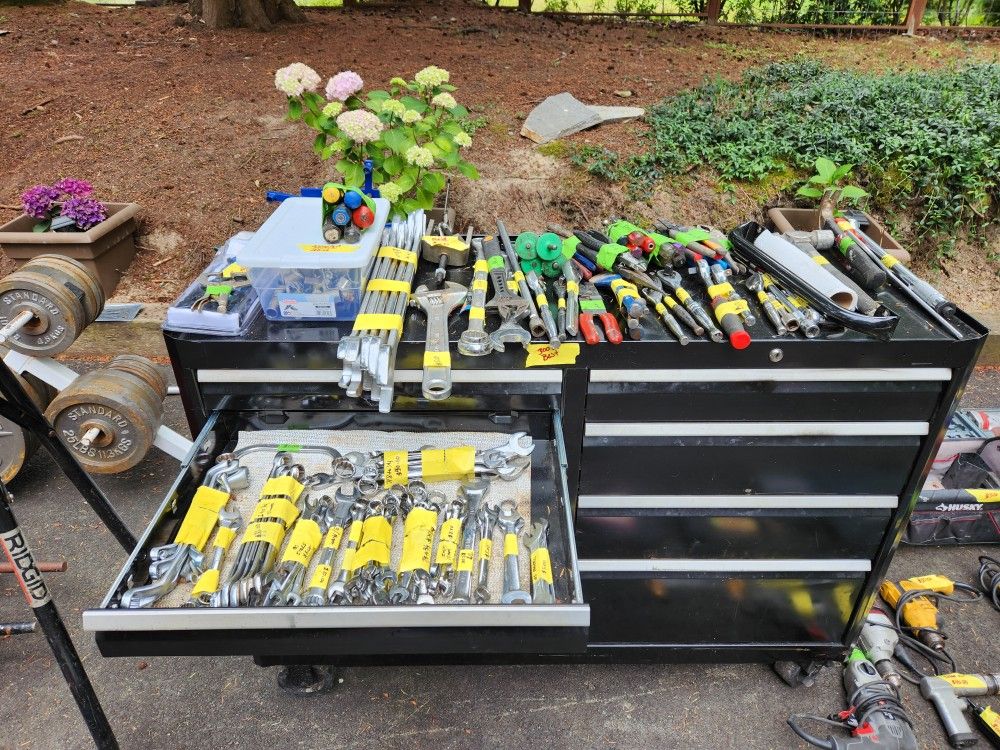 Tool Box Kit Many Hand Tools Power Tools. for Sale in Port Orchard, WA ...