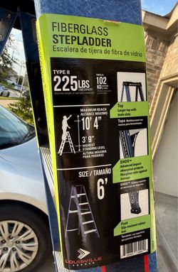 Louisville Ladder 6ft Fiberglass Stepladder Type II
