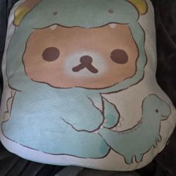 ROUND 1 Exclusive San-X Rilakkuma Dinosaur Dress Up 15" Soft Cushion Plush