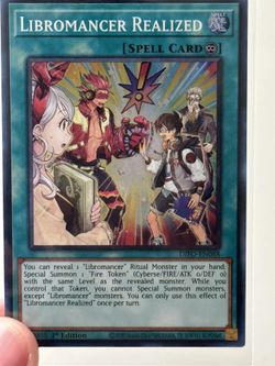 Yugioh! Libromancer Realized NM 1st Edition Super Rare Dimension Force for  Sale in Chula Vista, CA - OfferUp