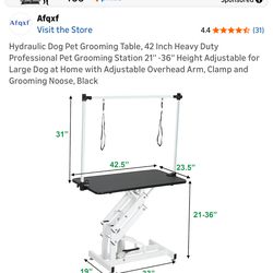 2 dog grooming table (hydraulic )