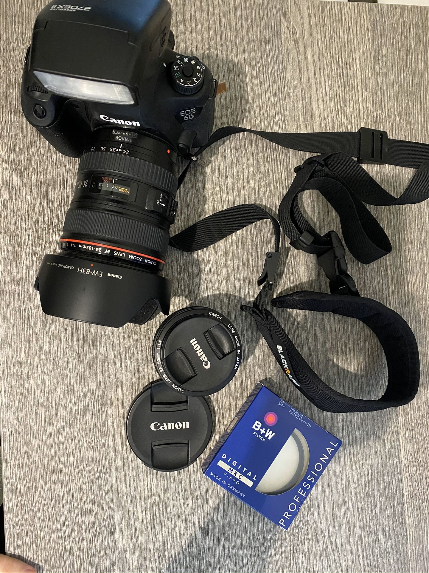 Canon 6D Full Frame with 24-105mm L lens and extras