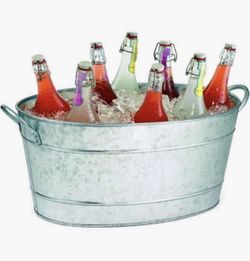 Tablecraft • Galvanized Oval Beverage Tub, 5.5 Gallons® BRAND NEW • Retails On Amazon $49.99