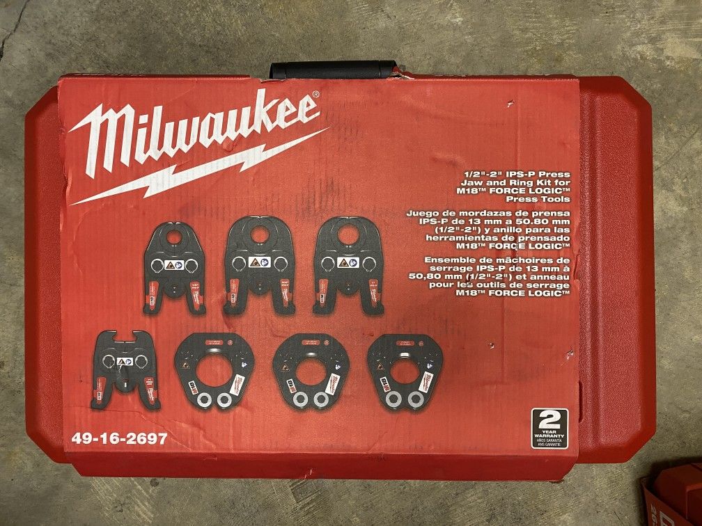 49-16-2697 M18 Milwaukee Black Iron Press 1/2”-2” Propress Jaws Brand New