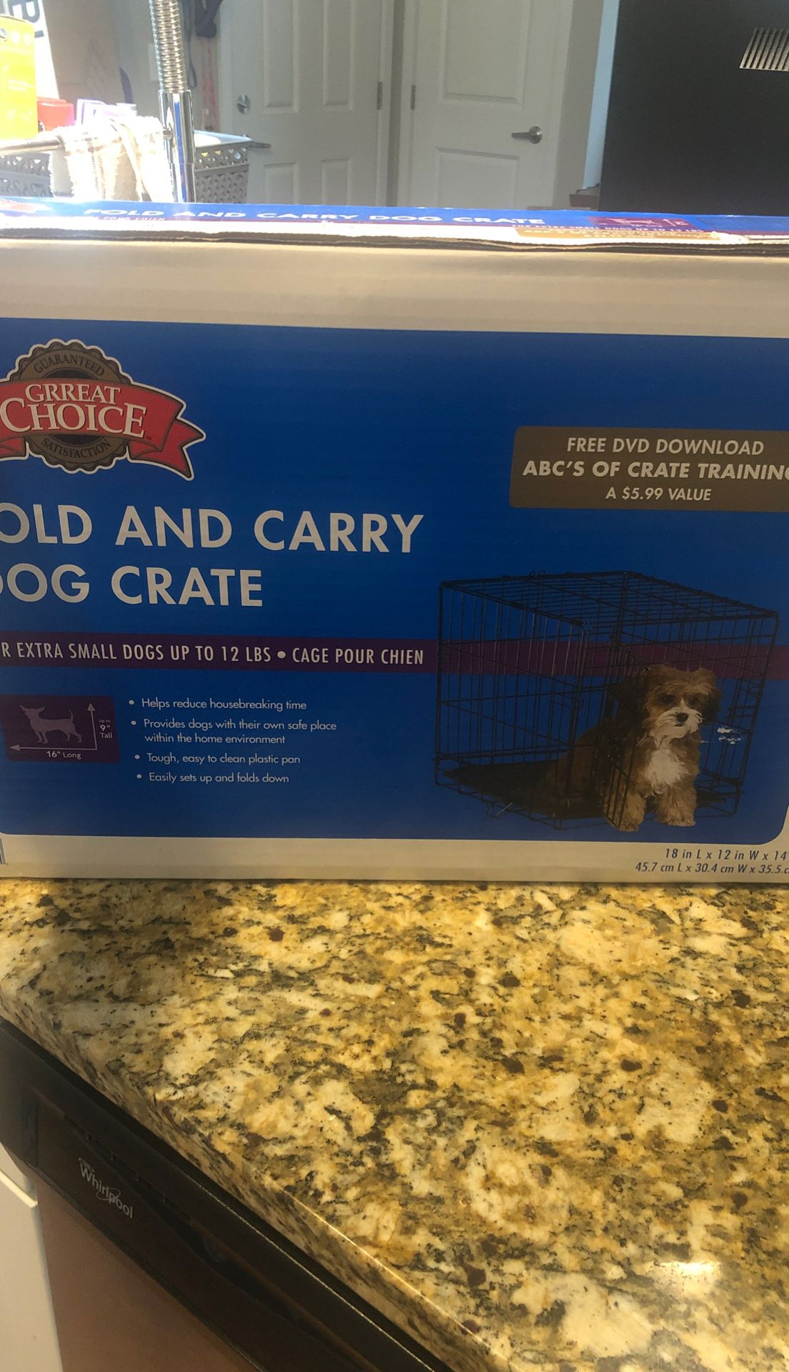 Grreat Choice Fold and Carry Dog Crate