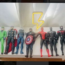 Marvel Figures And Wireless Lightning Bolt Light
