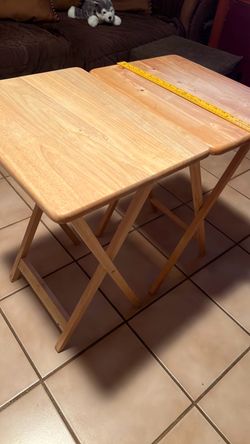 Fold up tray tables