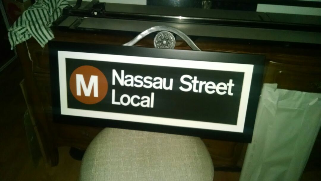 NYC SUBWAY ROLL SIGN ART