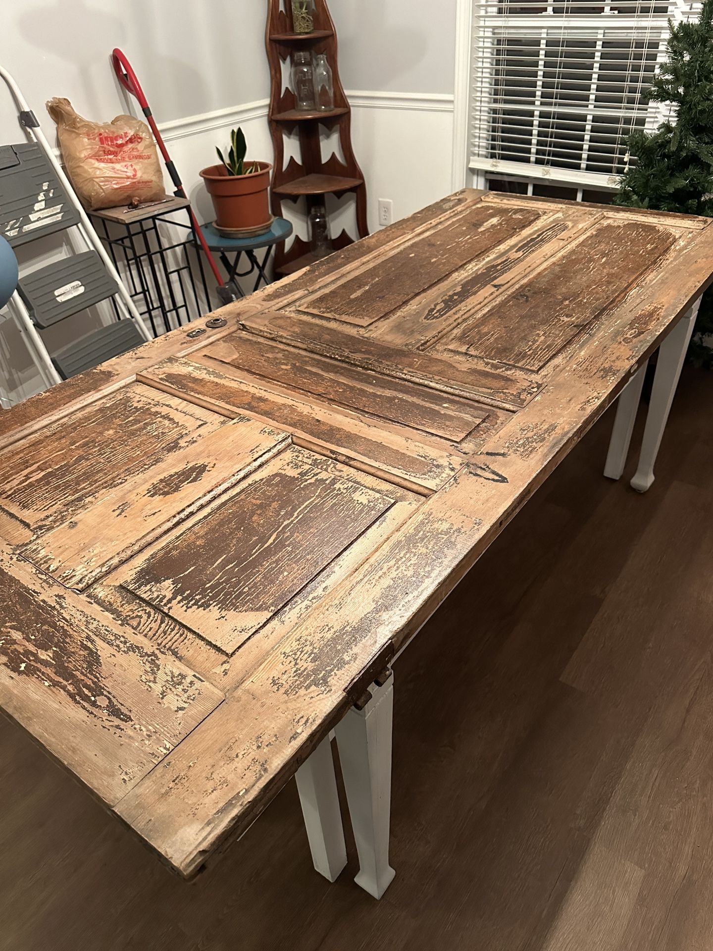 Farmhouse style Antique Door Dining Table