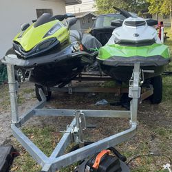 Jet Ski's Kawasaki And Seadoo