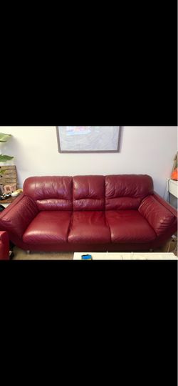 Italian leather couch