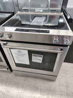 (50% Off Wall Ovens & Electric Ranges ends 7/5/26) $1449.50 KitchenAid downdraft slide in electric range