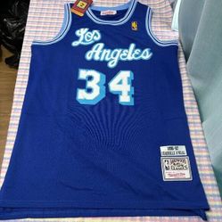 Shaq ONeal Los Angeles Lakers NBA Blue 34# Jersey