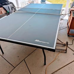 MD SPORTS Full Size Foldable Ping Pong (Table Tennis) Table With Table Cover