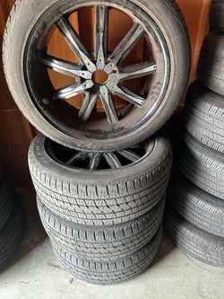 22” rims Universal rims 6 lug for truck
