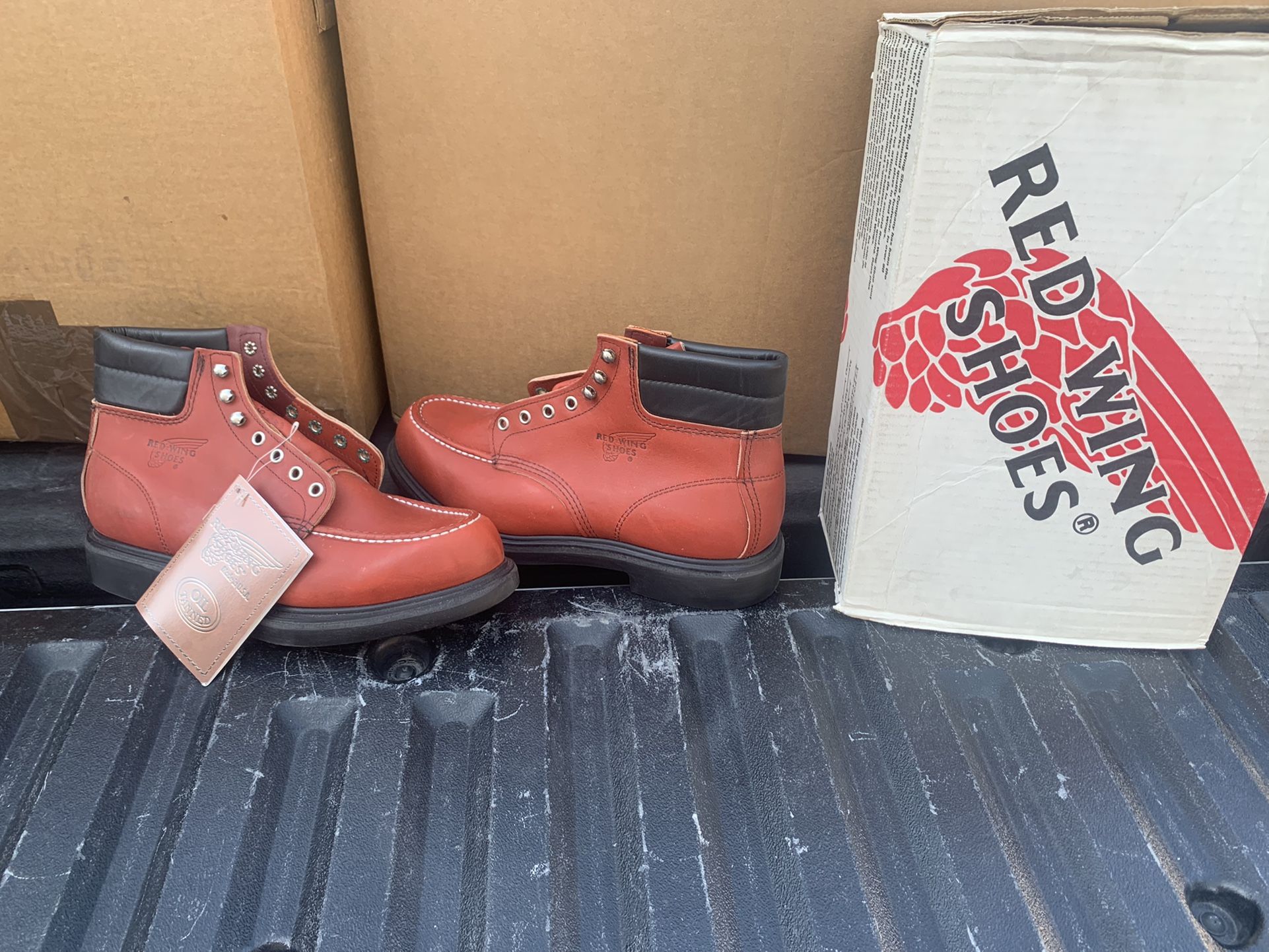 RED WING WORK BOOTS  BRAND NEW NEVER USED  