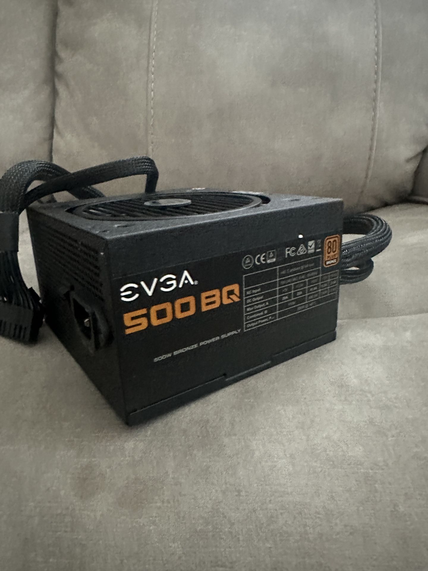 EVGA 500 Power Supply 80 Plus Bronze