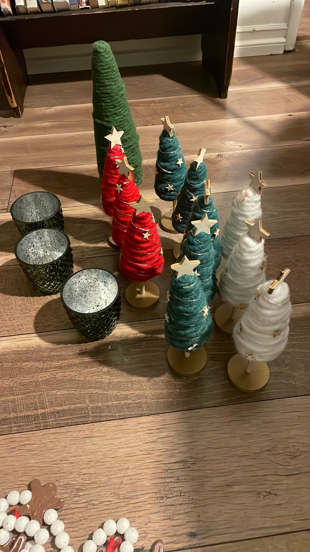 Christmas Candle Holders & Small Trees  Bundle