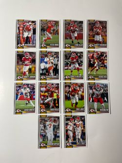 2026 Topps Football Kansas City Chiefs Complete Team Set 14 Cards