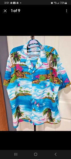 Michael Richards Hawaiian Tropical Shirt Men's Size XL  100% Polyester