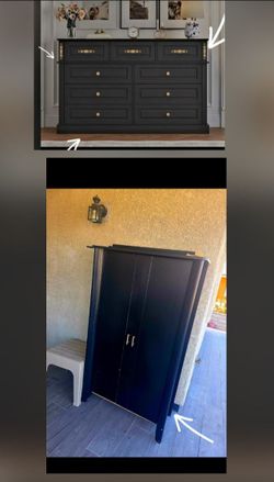 Cabinet and dresser
