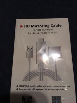 HD Mirroring Cable for iOS/Android /Lighthing and more